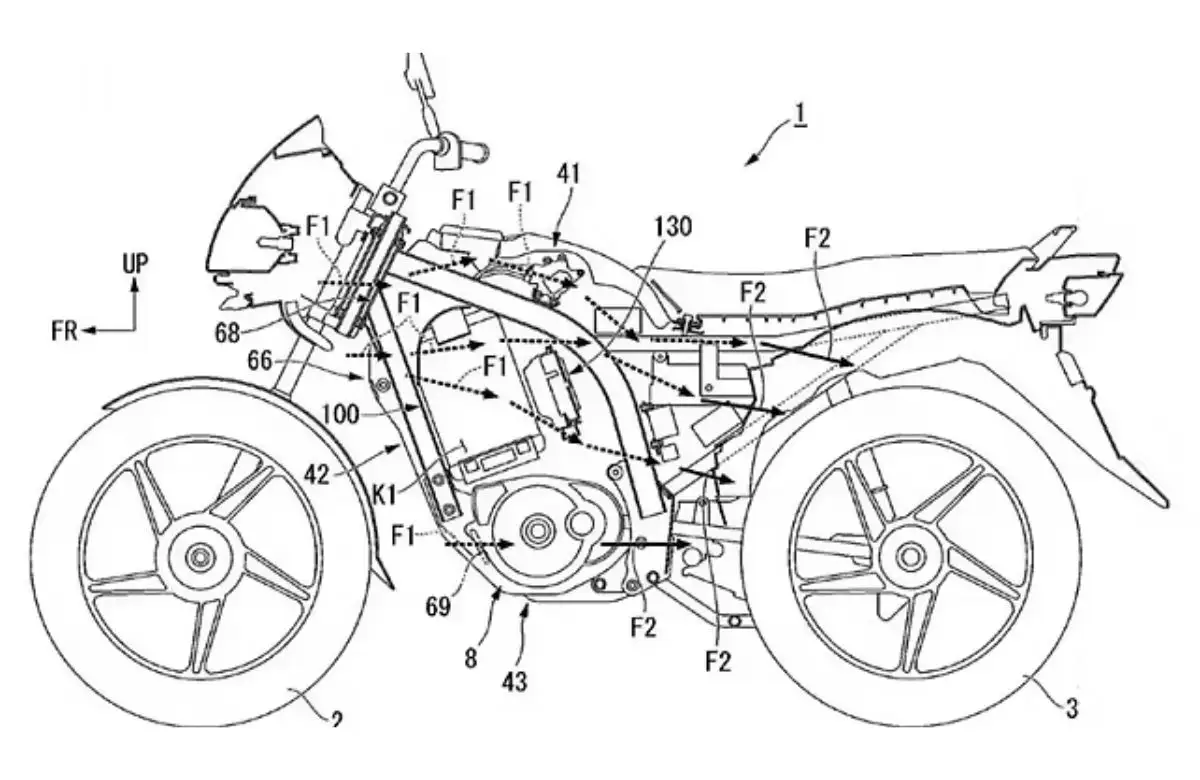 Honda Shine Electric Bike Patent Images