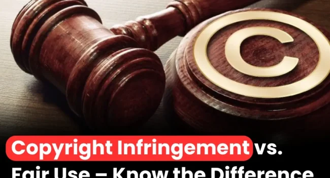 Copyrights, Copyright infringement, Copyright infringement vs. Fair use