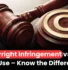 Copyrights, Copyright infringement, Copyright infringement vs. Fair use