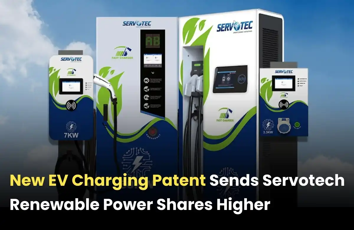 Servotech EV charging patent, Servotech EV patent announcement,Servotech share price news