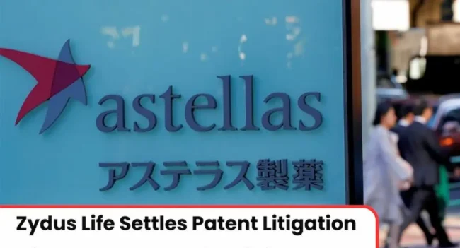 Zydus and Astellas patent dispute settlement, Zydus Astellas patent dispute settlement, Zydus patent dispute settlement
