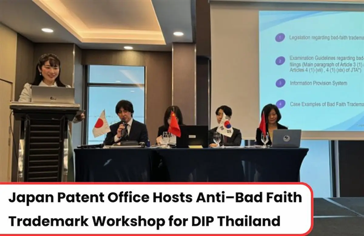JPO and Thailand workshop, JPO Workshop for trademark filing, Thailand Workshop for Trademark Filing
