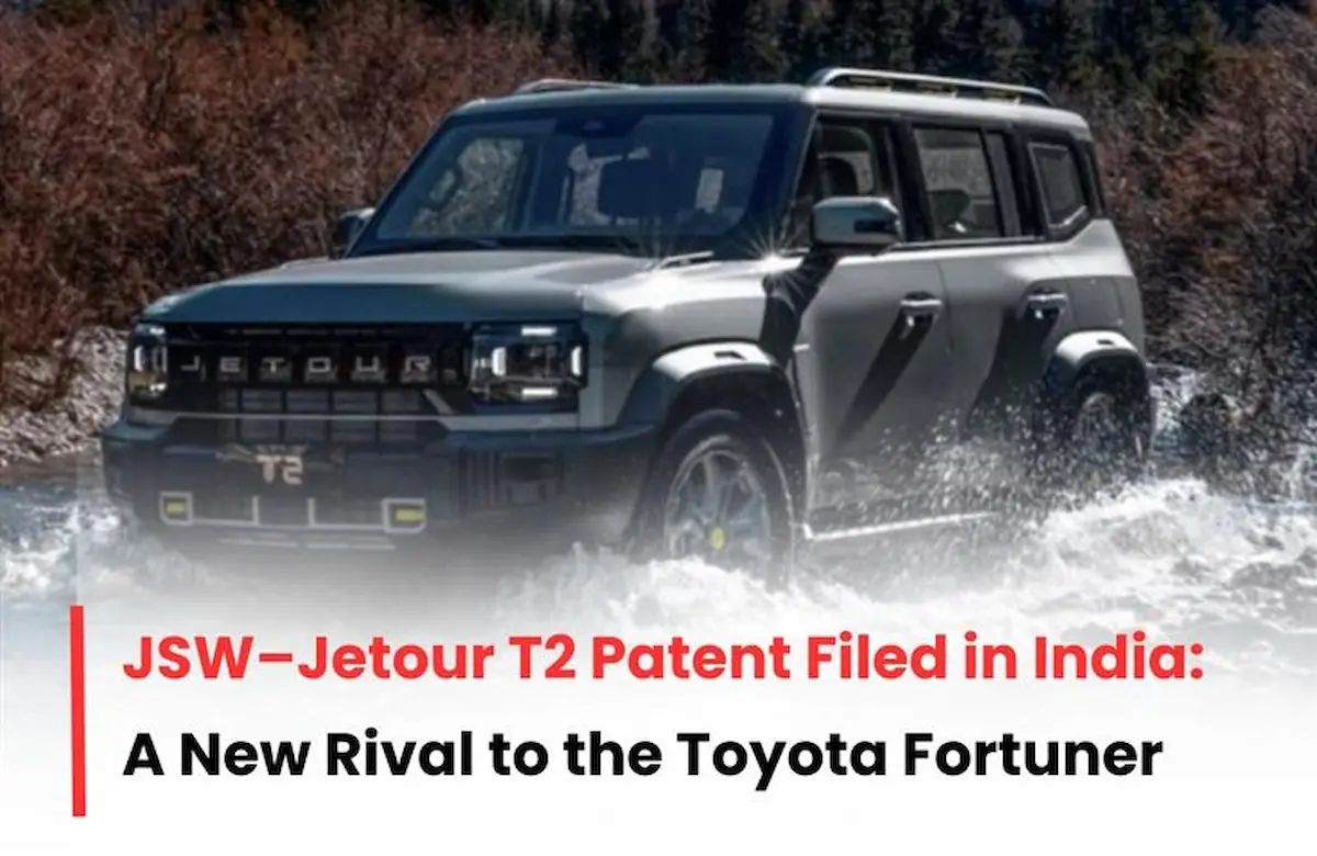 JSW Jetour T2 SUV, JSW Jetour T2 SUV Patent, JSW Jetour T2 SUV India, JSW Jetour T2 India Launch