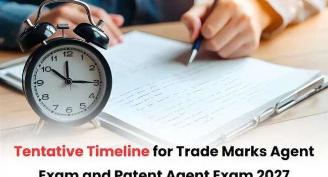 CGPDTM Exam Dates 2027, Patent and Trademark exam 2027, Patent Agent Exam 2027, Trademark Agent Exam 2027