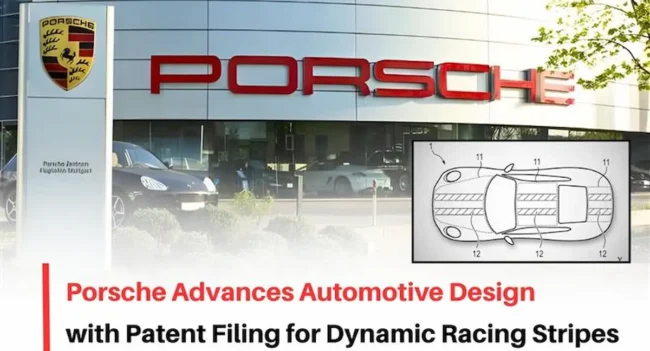 Porsche Color-Changing Film Patent, Porsche Color-Changing Patent, Porsche Racing Stripe Patent, Porsche Patent