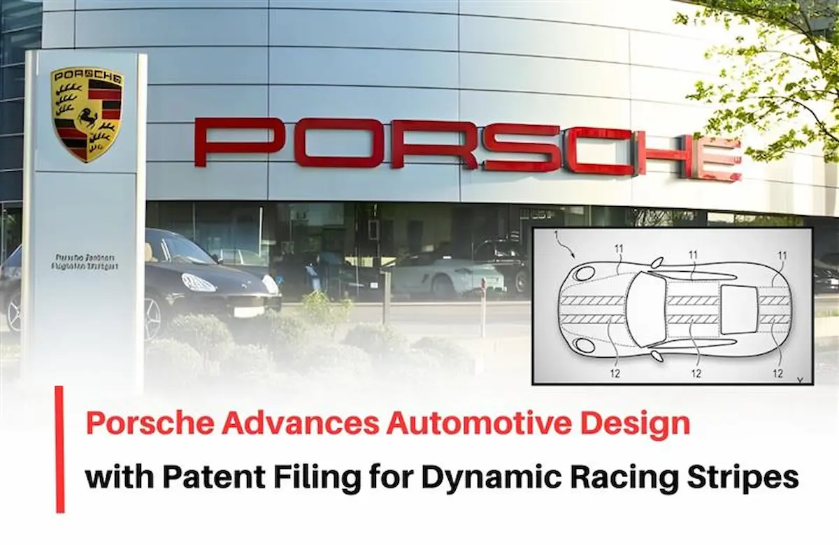 Porsche Color-Changing Film Patent, Porsche Color-Changing Patent, Porsche Racing Stripe Patent, Porsche Patent