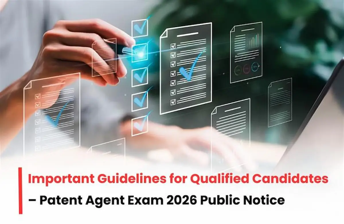 Patent Agent Exam 2026 instructions, Patent Agent Examination 2026, Patent Agent Exam Guidelines 2026, Patent Agent Exams Policies