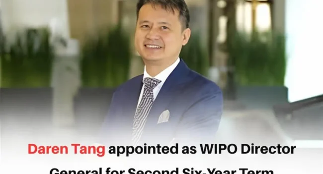 WIPO Director Daren Tang, WIPO Director General, Daren Tang, WIPO Daren Tang