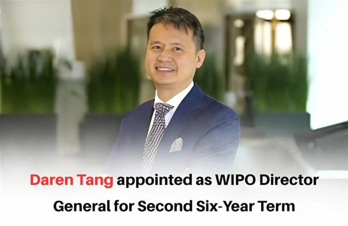WIPO Director Daren Tang, WIPO Director General, Daren Tang, WIPO Daren Tang