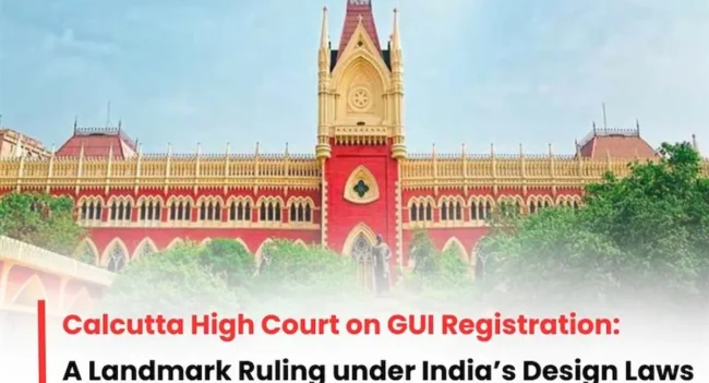 GUI Registration under Design Laws, GUI Registration, GUI Registration in India, Calcutta HC on GUI