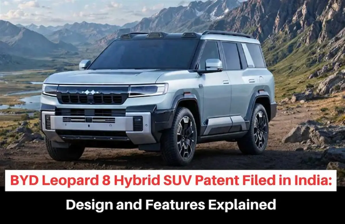 BYD Leopard 8 PHEV, BYD Leopard 8 PHEV Patent, BYD Leopard 8 PHEV Design Patent