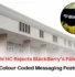 BlackBerry Colour Coding Patent, Delhi HC BlackBerry Patent Case, BlackBerry Patent Case