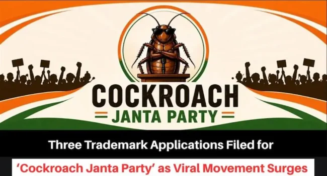 Cockroach Janta Party, Cockroach Janta Party Trademark, What is Cockroach Janta Party, CJP Abhijeet Dipke