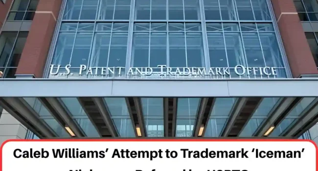 iceman trademark caleb williams trademark uspto